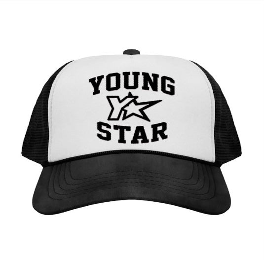 YS Trucker Hat (Black/White)